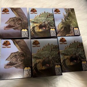6 Jurassic Park Chaos Theory 3D Dinosaur Kits McDonalds Happy Meal